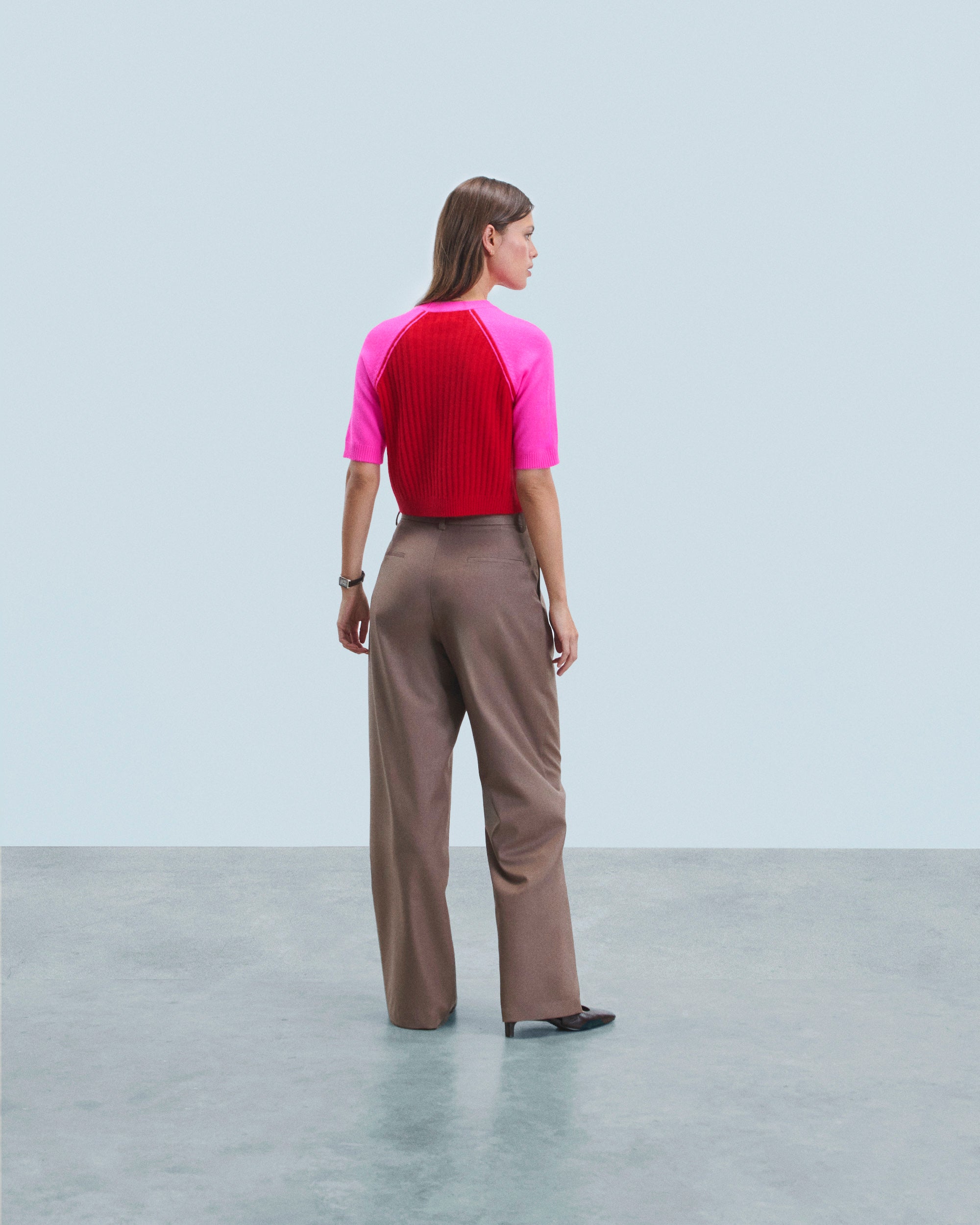BRIGHT RED / NEW / QTY : 5 / Pull Col Rond - Bright Red