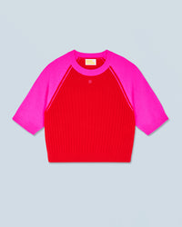 BRIGHT RED / NEW / QTY : 5 / Pull Col Rond - Bright Red