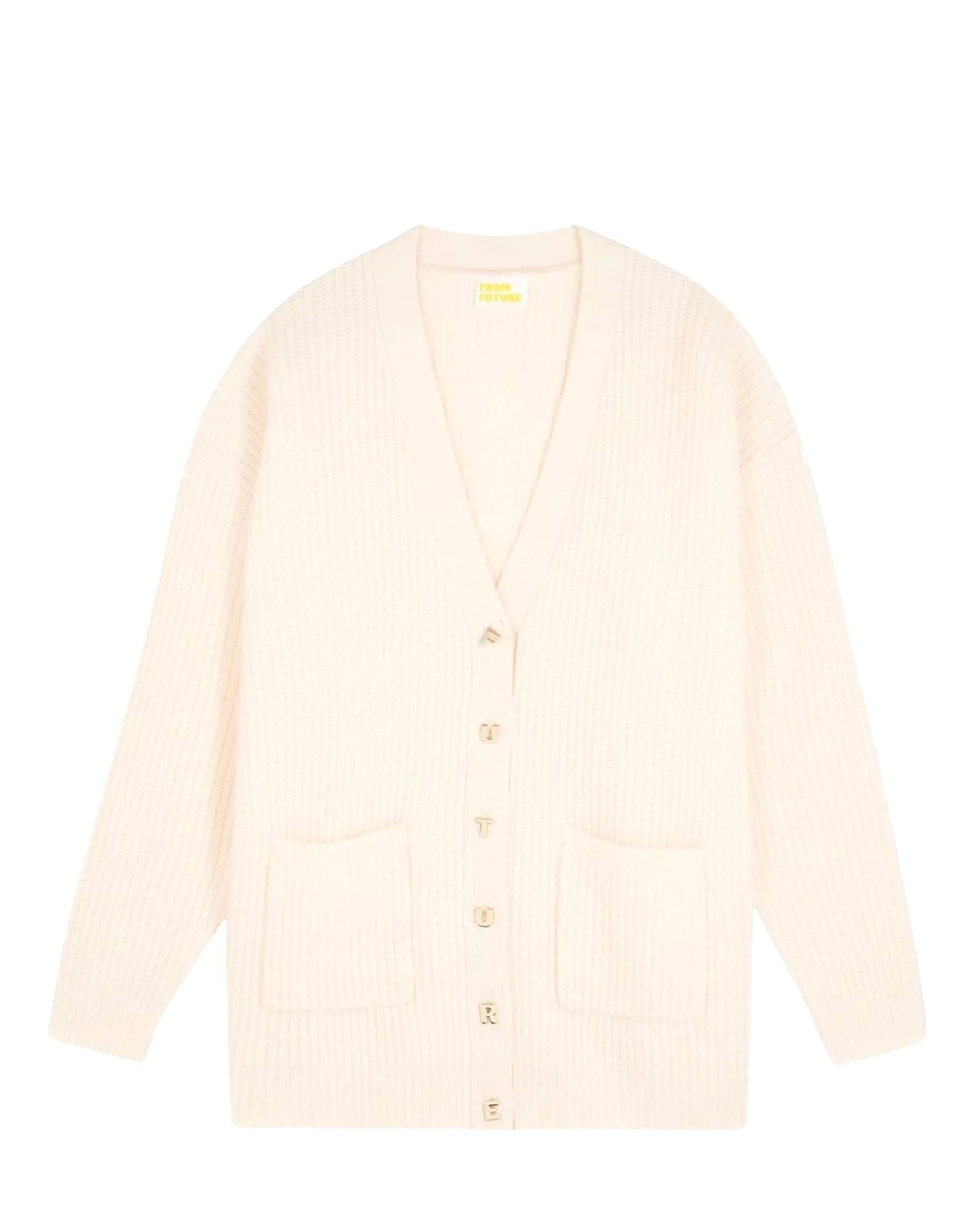 ECRU / DJV / QTY : 10 / Pull Cardigan - Ecru