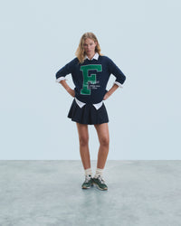NAVY / NEW / QTY : 28 / Pull Col Rond F - Navy