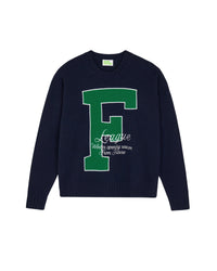 Pull à col rond en cachemire - Navy
