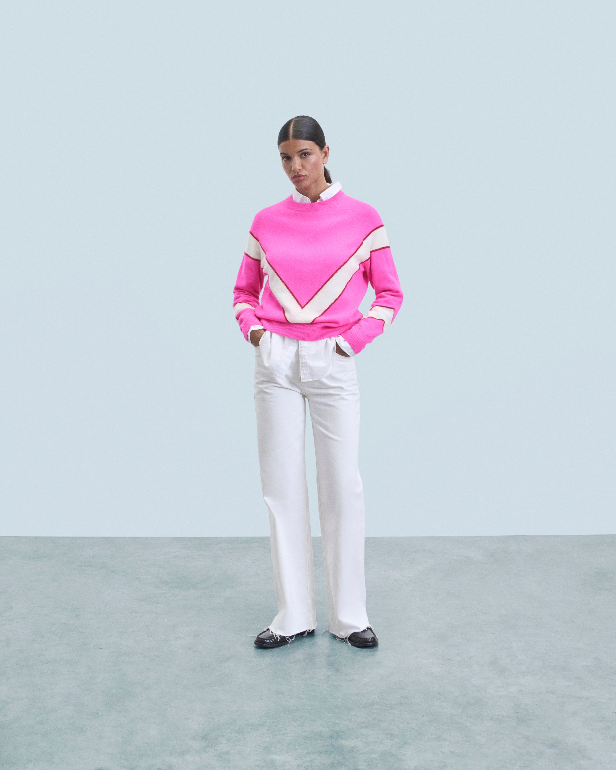 UTOPIC PINK / NEW / QTY : 20 / Pull Col Rond - Utopic Pink