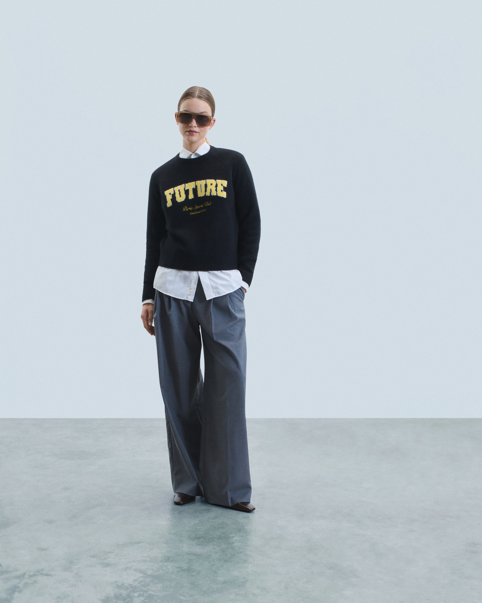 NOIR / DJV / QTY : 0 / Pull Col Rond Future - Noir
