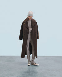 TAUPE CHINE / NEW / QTY : 6 / Pull Col Rond Alpaga - Taupe Chine