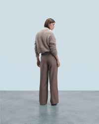 TAUPE CHINE / NEW / QTY : 6 / Pull Col Rond Alpaga - Taupe Chine