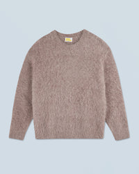 TAUPE CHINE / NEW / QTY : 6 / Pull Col Rond Alpaga - Taupe Chine