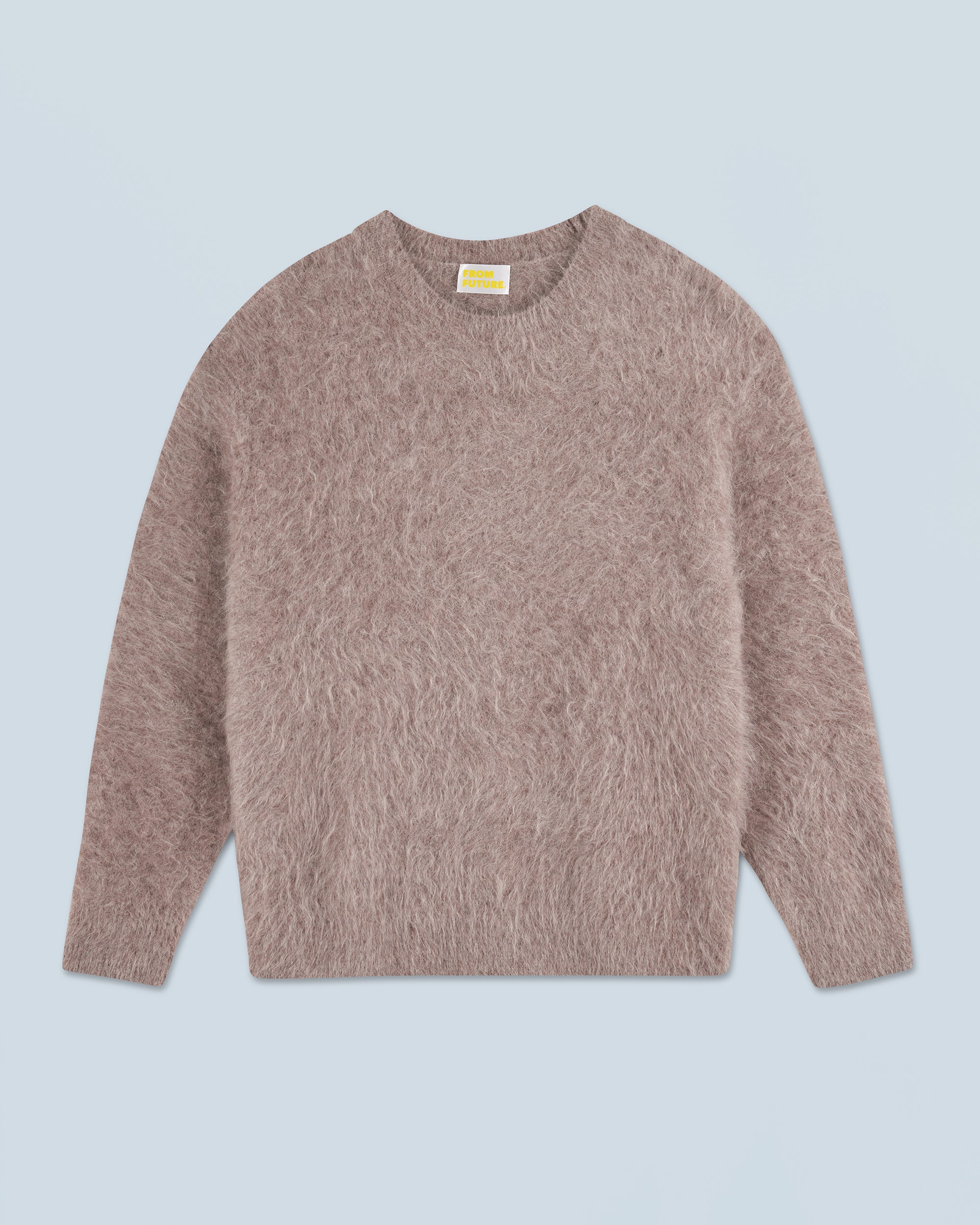 TAUPE CHINE / NEW / QTY : 6 / Pull Col Rond Alpaga - Taupe Chine