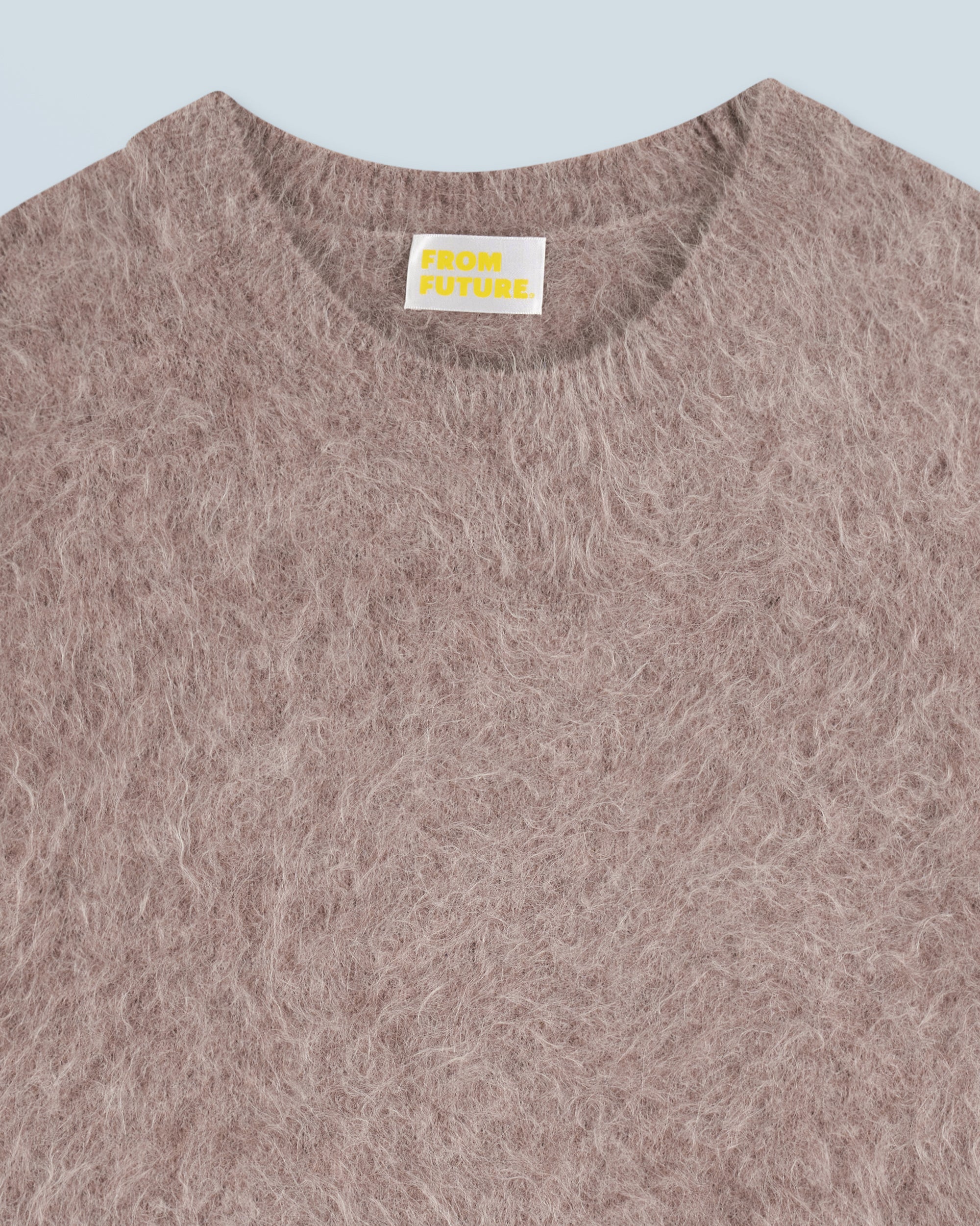 TAUPE CHINE / NEW / QTY : 6 / Pull Col Rond Alpaga - Taupe Chine