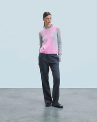 GRIS CHINE CLAIR / NEW / QTY : 0 / Pull Col Rond - Gris Chine Clair