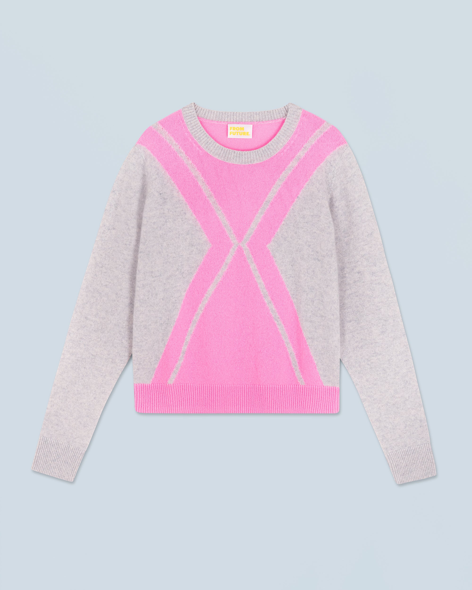 GRIS CHINE CLAIR / NEW / QTY : 0 / Pull Col Rond - Gris Chine Clair