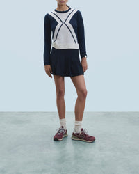 Pull à col rond en cachemire - Navy