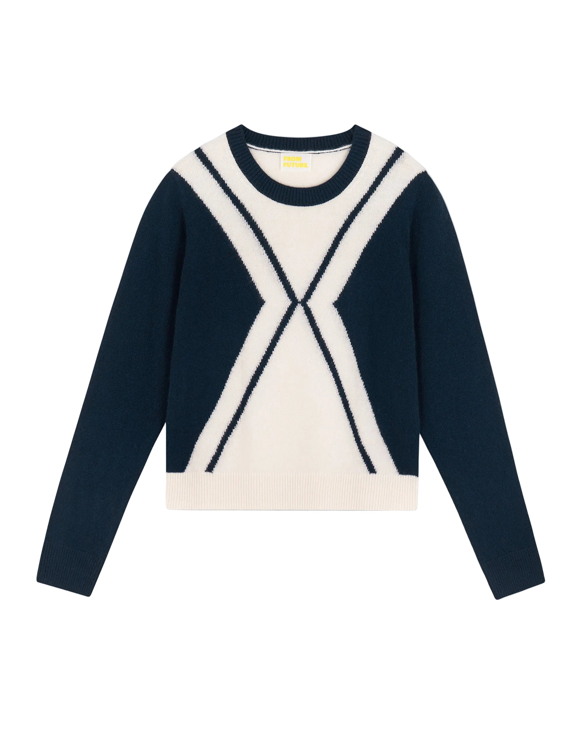 Pull à col rond en cachemire - Navy