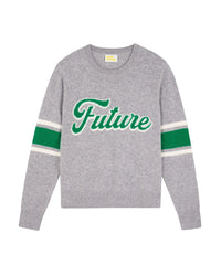 Pull à col rond en cachemire - Gris Chiné Foncé