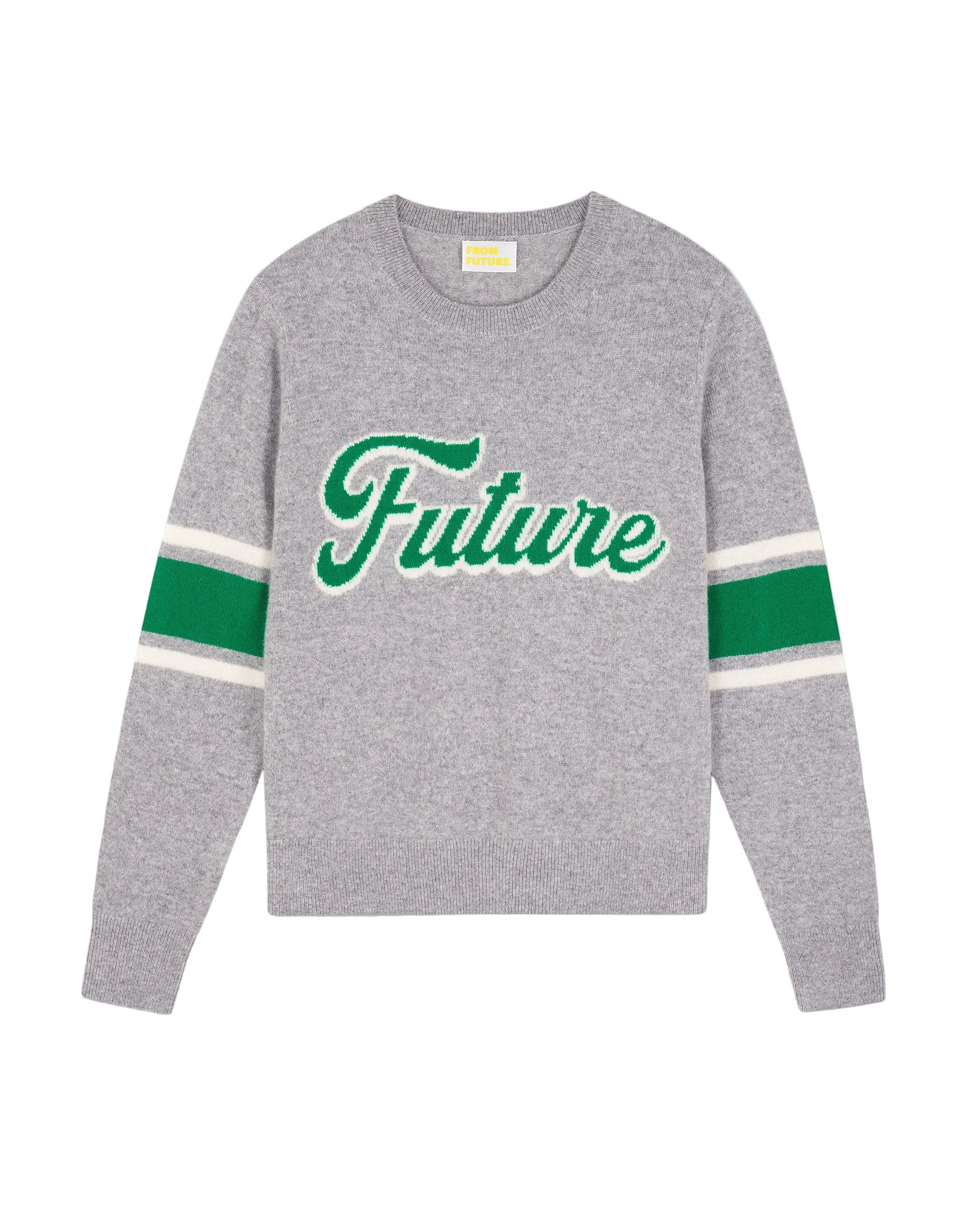 Pull à col rond en cachemire - Gris Chiné Foncé
