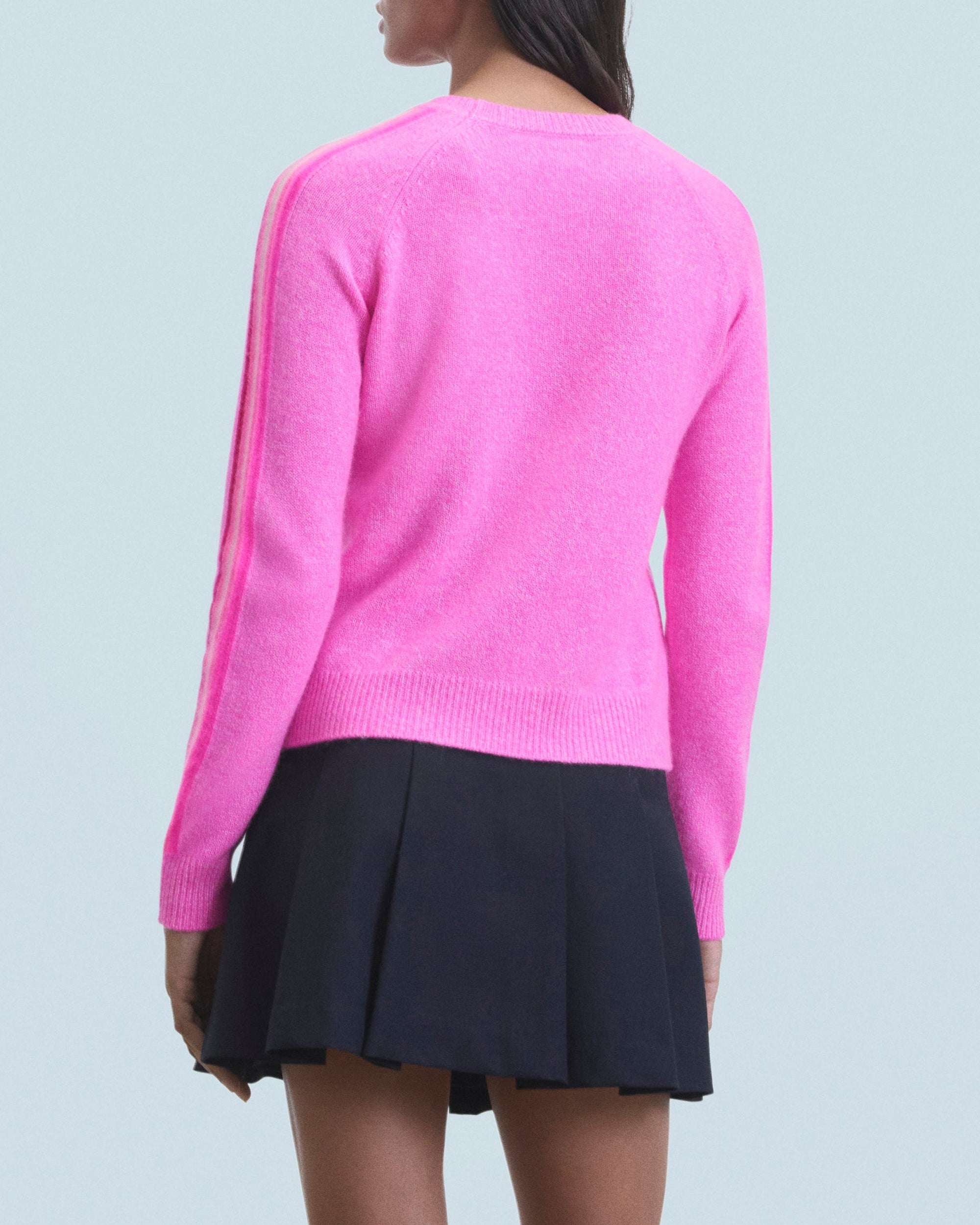 Pull à col rond en cachemire - Pink