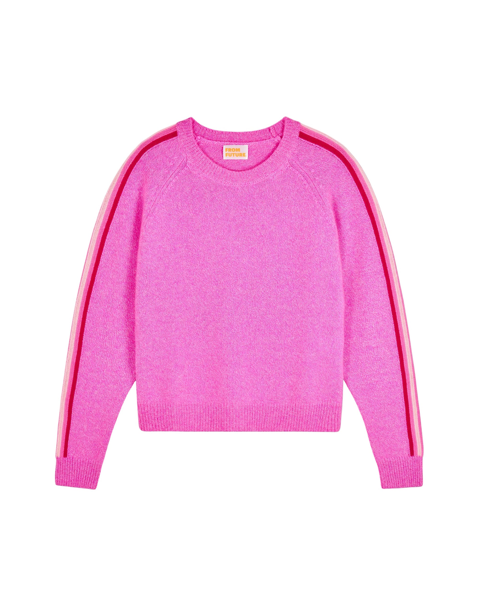 Pull à col rond en cachemire - Pink