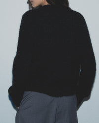 ZZ HORS LIGNE Pull col rond Coeur en laine - Noir