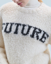 ECRU / DJV / QTY : 46 / Pull Col Rond Future - Ecru