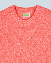 UTOPIC ORANGE MOULINE / DJV / QTY : 28 / Pull Col Rond - Utopic Orange Mouline