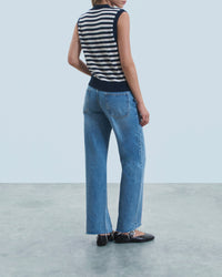 Pull sans manches en cachemire - Navy