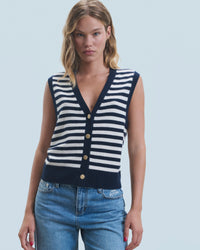 NAVY / DJV / QTY : 2 / Pull Sans Manches - Navy