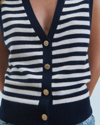NAVY / DJV / QTY : 2 / Pull Sans Manches - Navy
