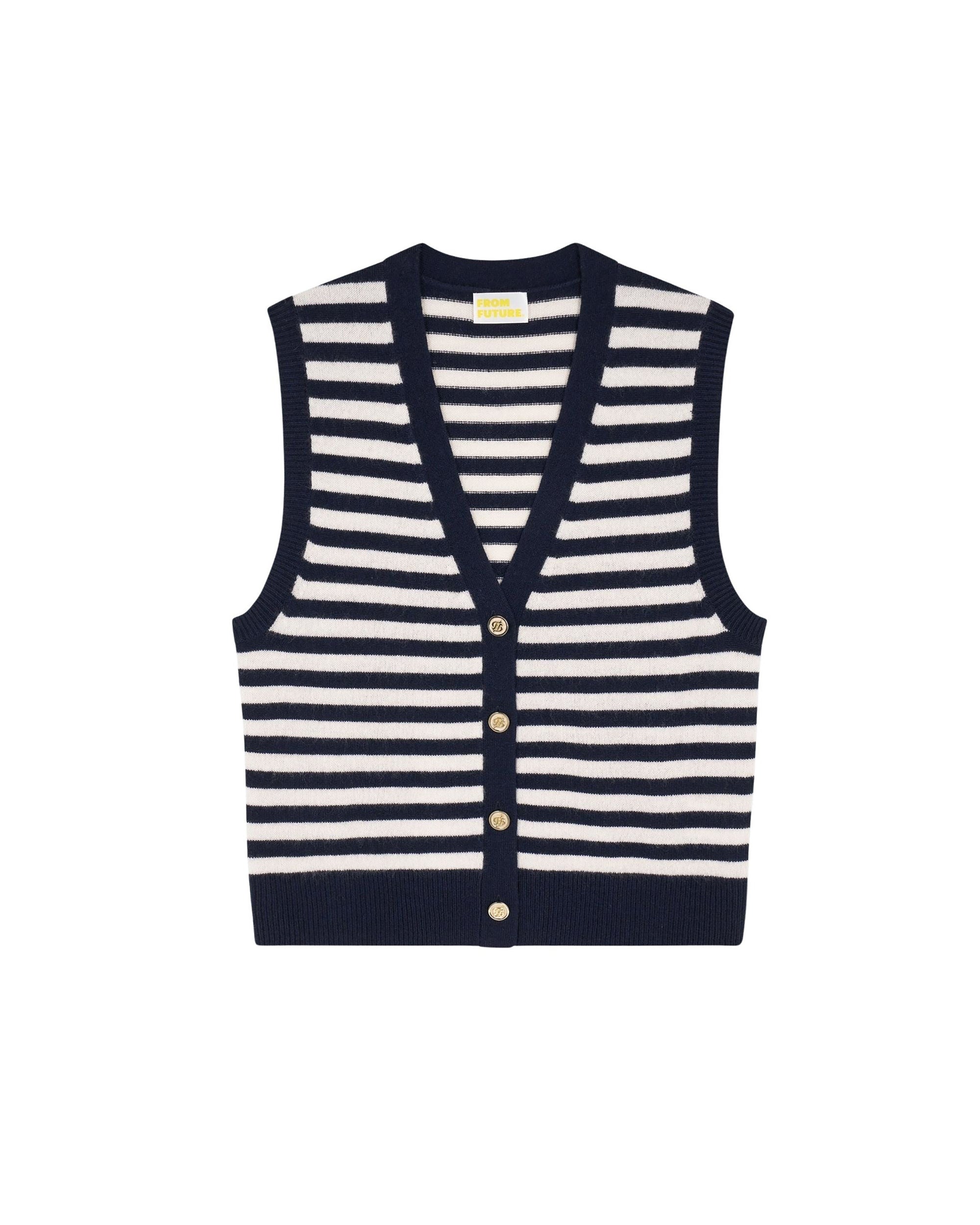 NAVY / DJV / QTY : 2 / Pull Sans Manches - Navy