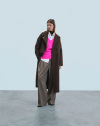 UTOPIC PINK / NEW / QTY : 7 / Pull Col V Oversize Léger - Utopic Pink