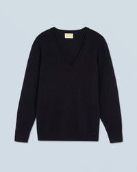 NOIR / NEW / QTY : 30 / Pull Col V Basique - Noir