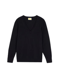 Pull à col V en cachemire - Noir