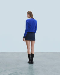 POP BLUE / DJV / QTY : 0 / Pull Col V Basique - Pop Blue