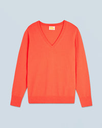 UTOPIC CORAIL / NEW / QTY : 19 / Pull Col V Basique - Utopic Corail