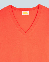 UTOPIC CORAIL / NEW / QTY : 19 / Pull Col V Basique - Utopic Corail