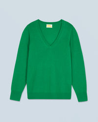 MOUNTAIN GREEN / NEW / QTY : 15 / Pull Col V Basique - Mountain Green