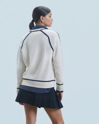 ECRU / NEW / QTY : 7 / Pull Col V - Ecru
