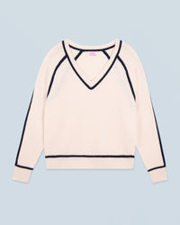 ECRU / NEW / QTY : 7 / Pull Col V - Ecru