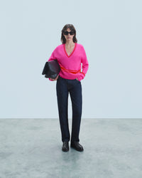 UTOPIC PINK / NEW / QTY : 4 / Pull Col V - Utopic Pink