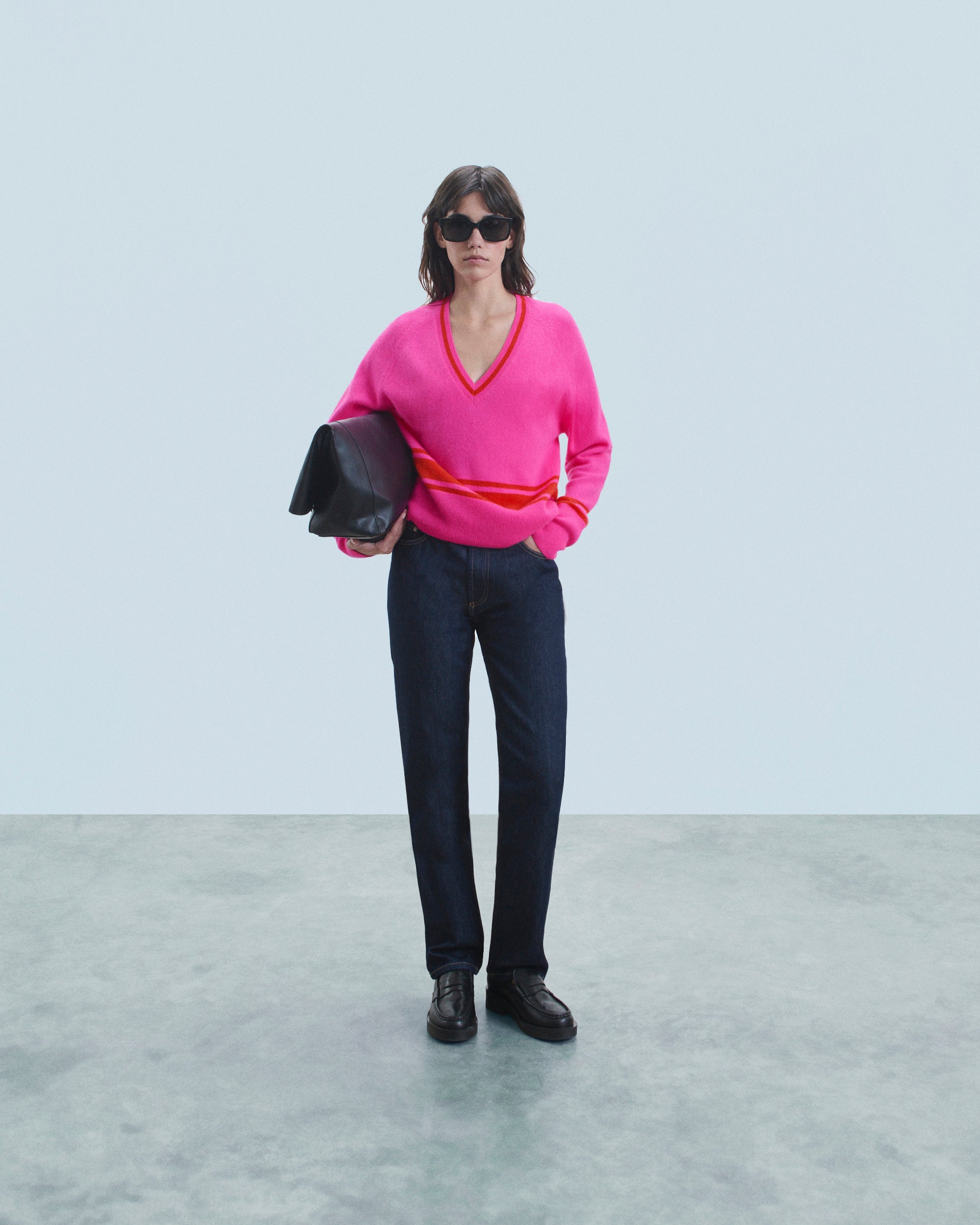 UTOPIC PINK / NEW / QTY : 4 / Pull Col V - Utopic Pink