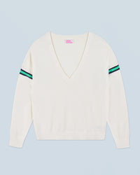ECRU / NEW / QTY : 0 / Pull Col V - Ecru