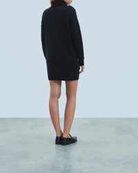 Cashmere short dress - Black