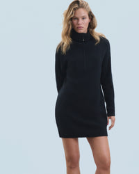 NOIR / DJV / QTY : 6 / Robe Courte Manche Longue - Noir