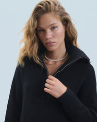 NOIR / DJV / QTY : 6 / Robe Courte Manche Longue - Noir