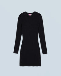 NOIR / NEW / QTY : 24 / Robe Courte Manche Longue Metallisée - Noir