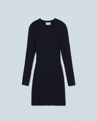 NAVY / NEW / QTY : 48 / Robe Courte Manche Longue Metallisé - Navy