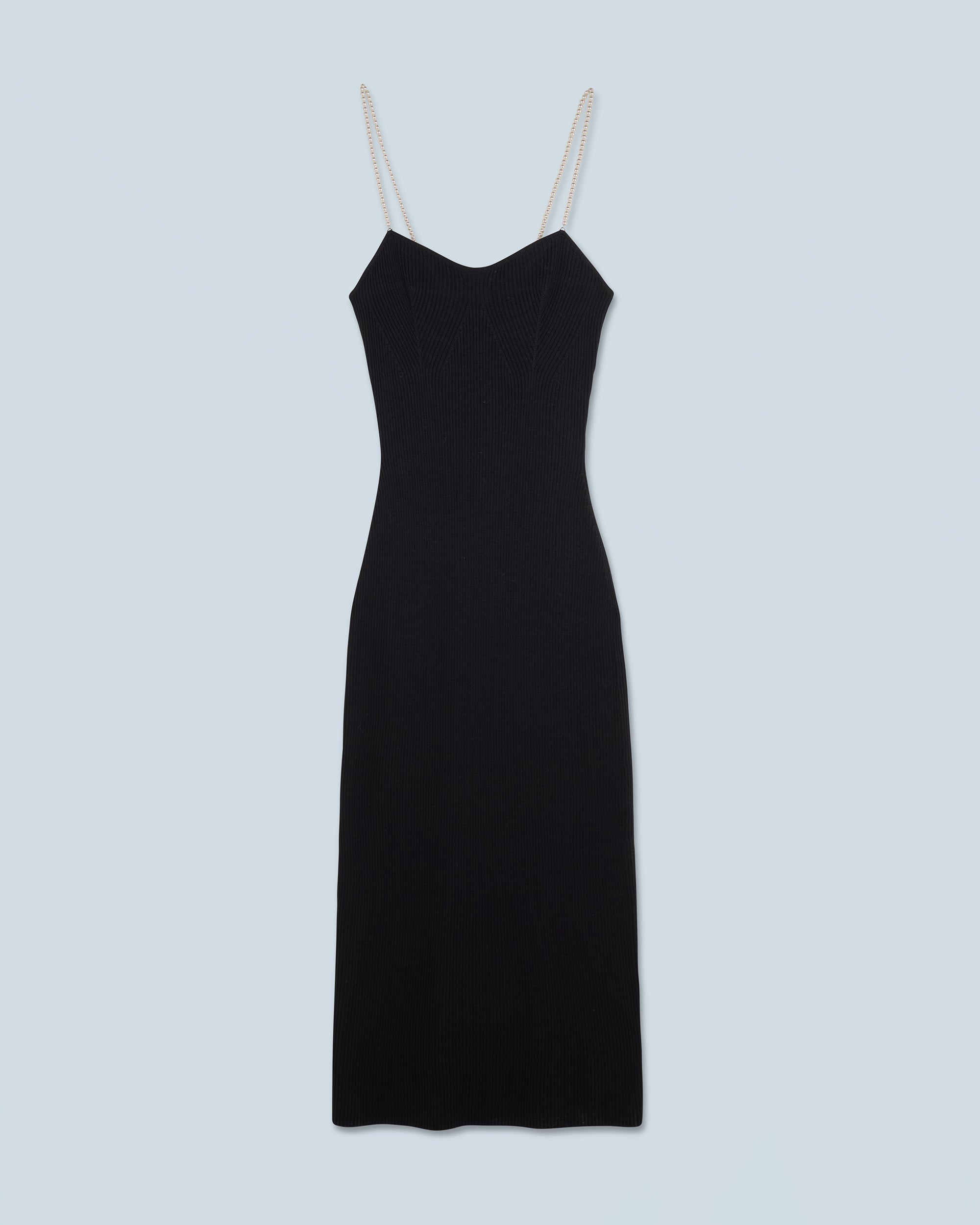 NOIR / NEW / QTY : 85 / Robe Longue Bretelle - Noir