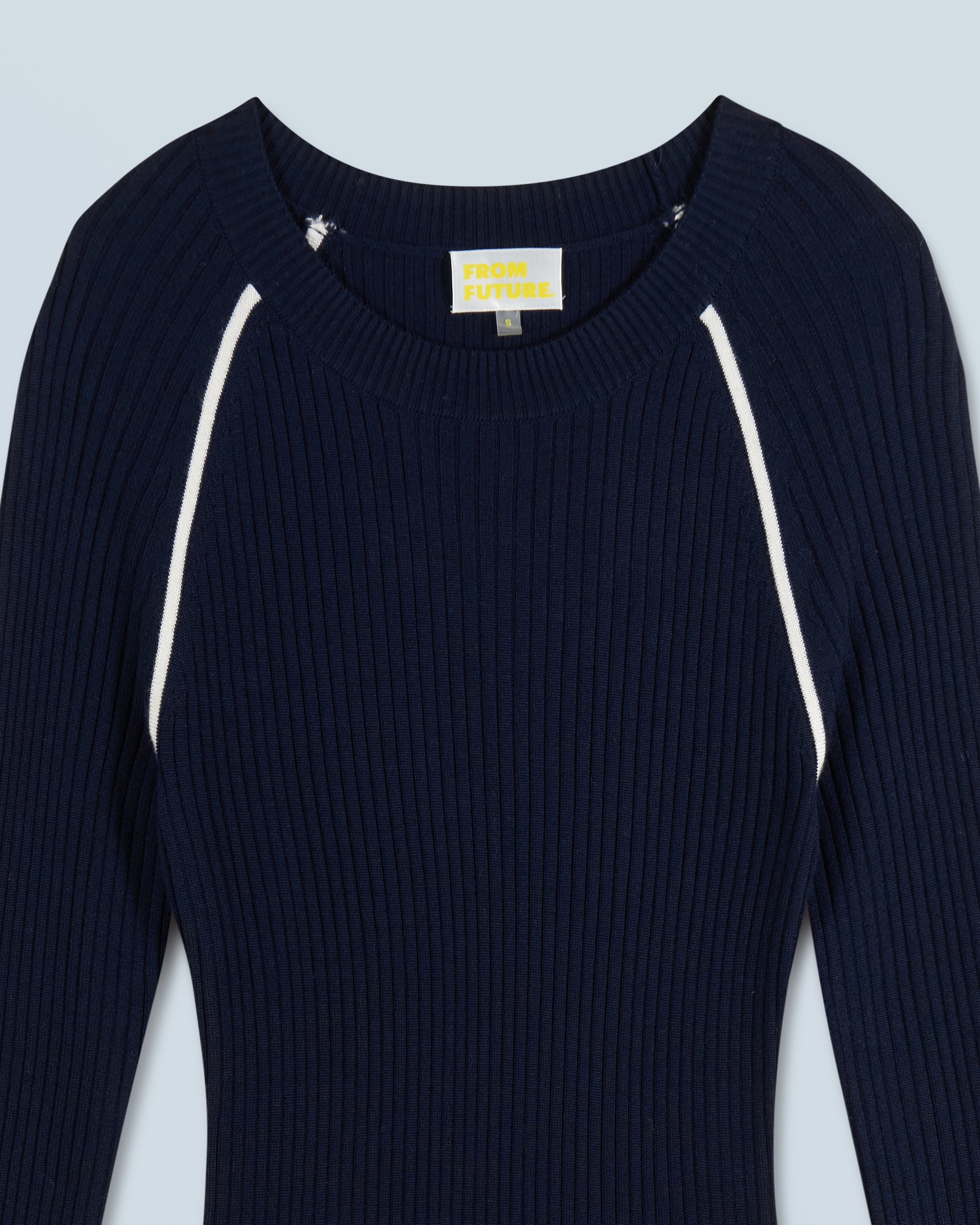 Robe longue en laine - Navy