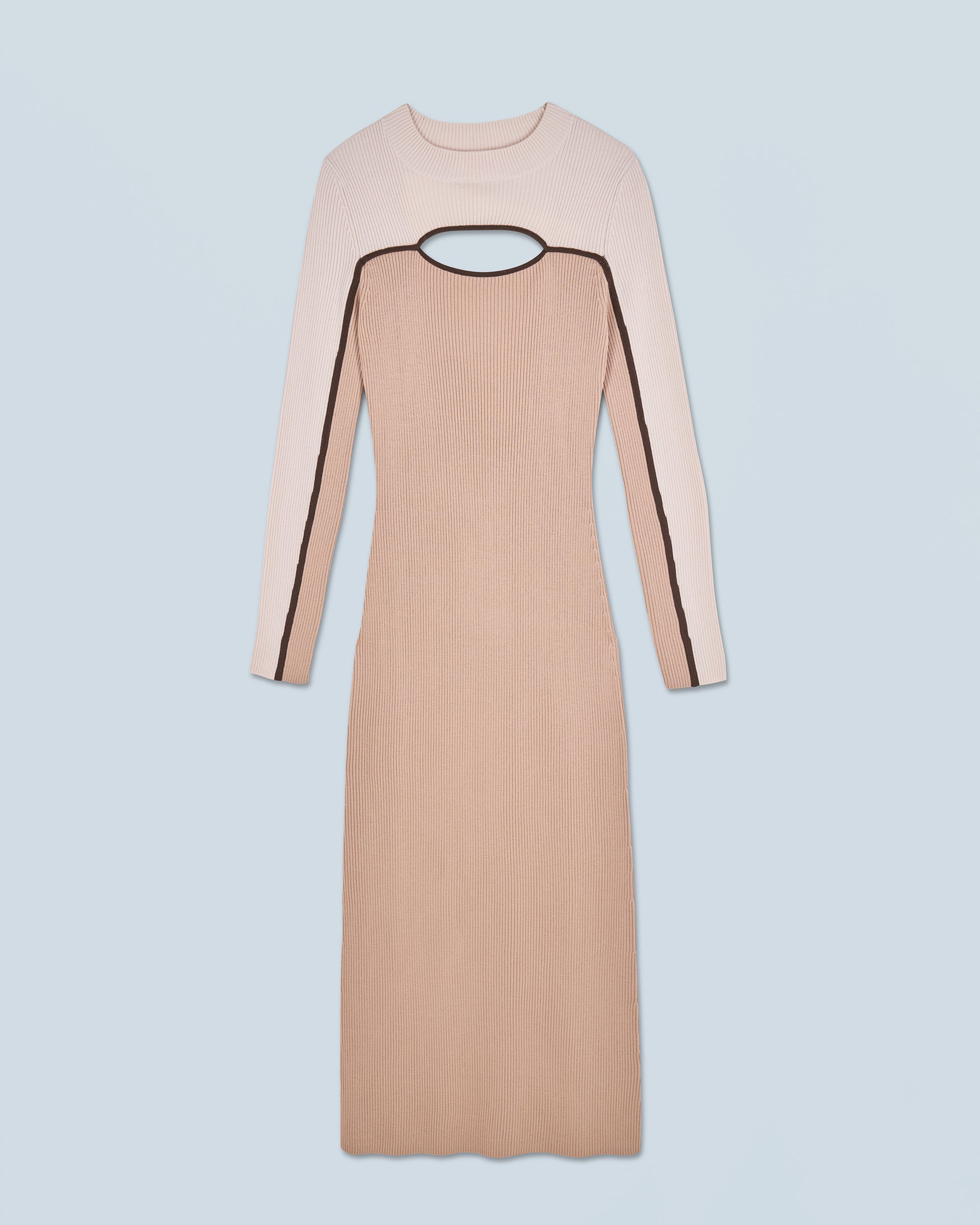 TROPICAL CAMEL / NEW / QTY : 18 / Robe Longue Manche Longue - Tropical Camel