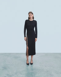 Y. ONLY PORTE / NOIR / NEW / QTY : 25 / Robe Longue Manches Longues - Noir