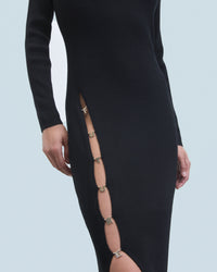 Y. ONLY PORTE / NOIR / NEW / QTY : 25 / Robe Longue Manches Longues - Noir