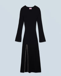 NOIR / NEW / QTY : 106 / Robe Longue Manches Longues - Noir